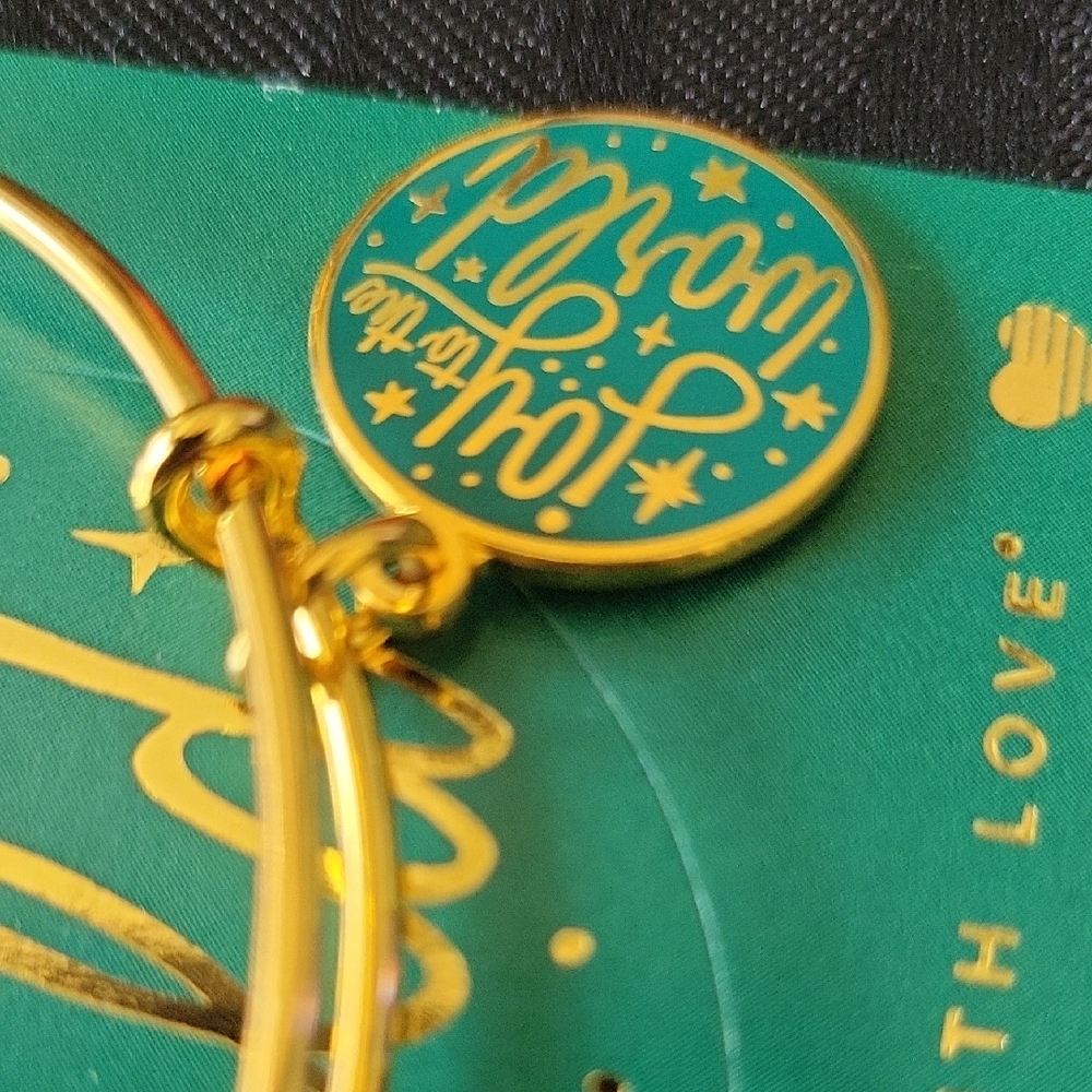 Alex and Ani Gold Bangle Bracelet - Picture 3 of 4